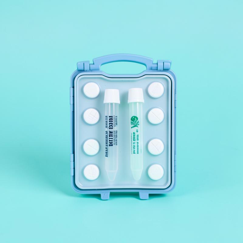 Estuche comprobador cloro, bromo y pH Astral — Kit con pastillas reactivas